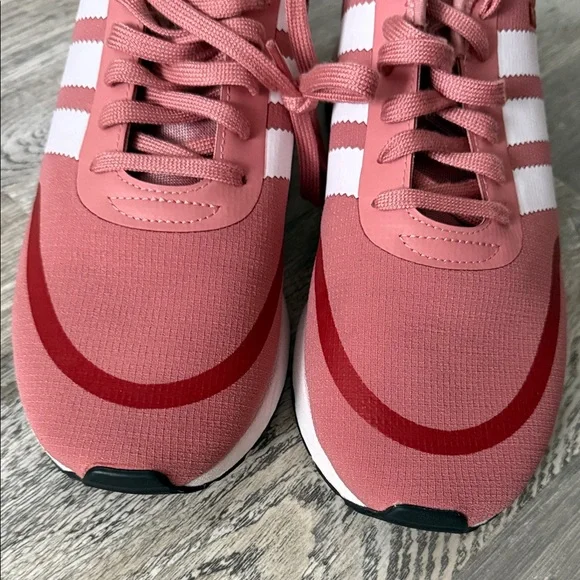 adidas Pink Women's Casual Three-Stripe Sneakers - Picture 8 of 8
